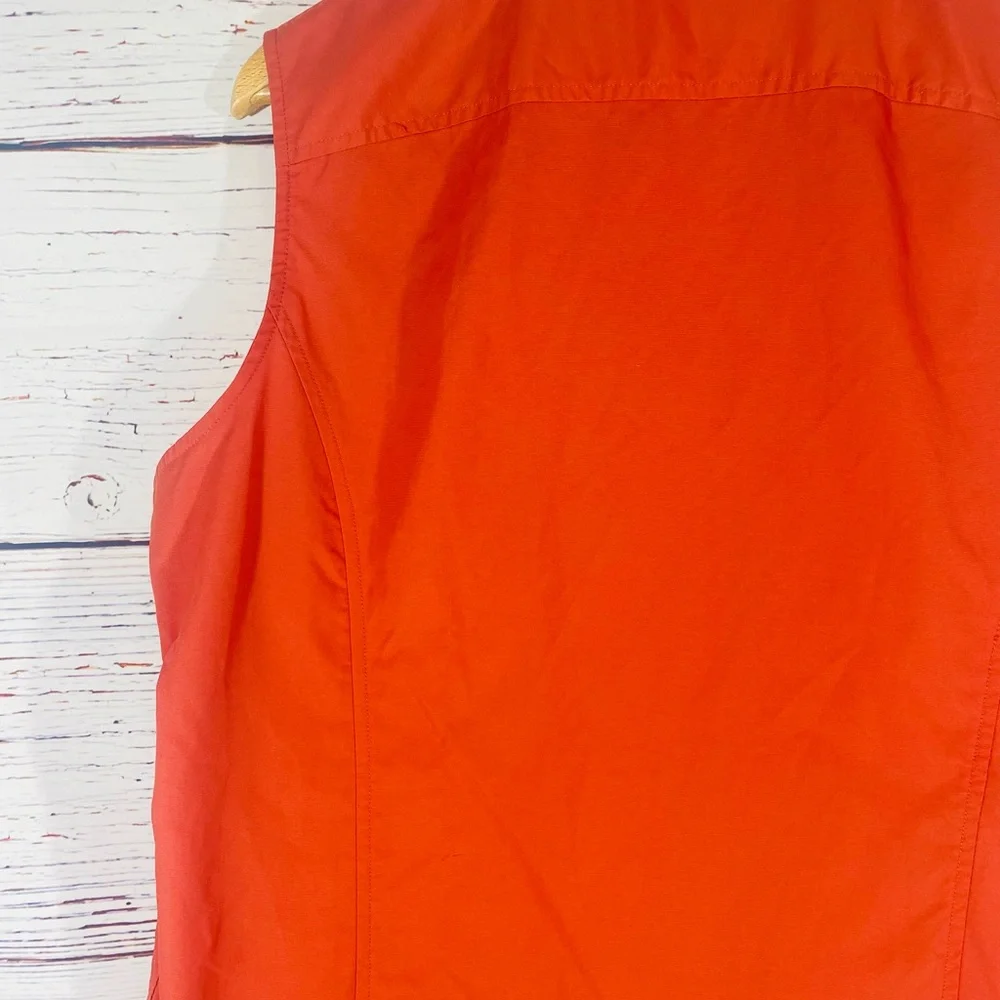 Duluth Trading Sleeveless Utility Vest Womens  XL Gardening Fishing Orange - Picture 7 of 10